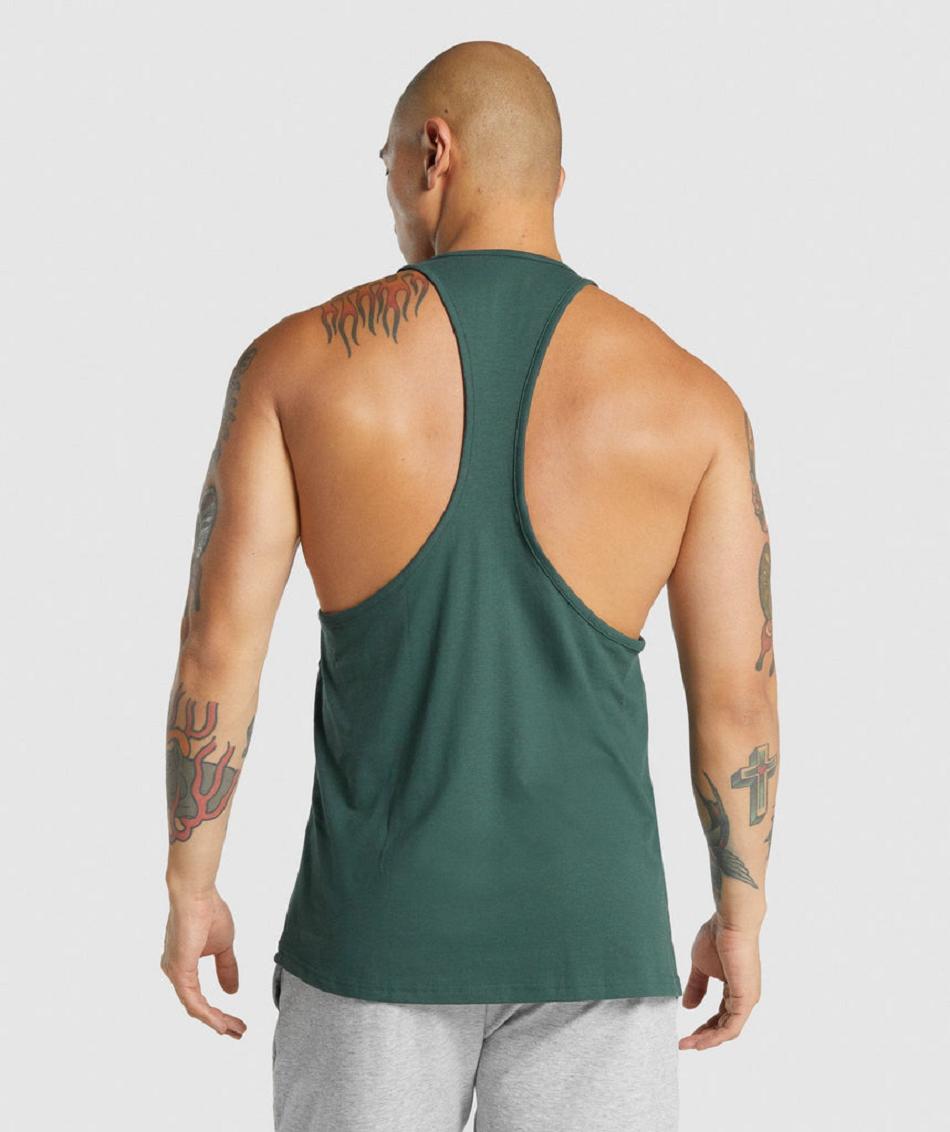 Stringers Męskie Gymshark Critical 2.0 Ciemny Zielone | PL 3736DFM